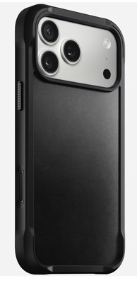NOMAD Zaštitna maska za mobitel Rugged Leather Case, 6,9", crna
